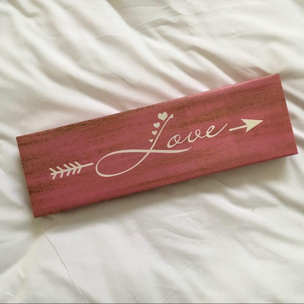 Cute canvas painted “LOVE” wall hanging